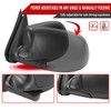 1999-2002 Chevrolet Silverado/Tahoe/Suburban GMC Sierra/Yukon Power Heated Matte Black Right/Passenger Side Mirror