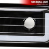 1988-1998 Chevrolet C10 GMC C/K LED Strip Bumper Corner Signal Lights (Matte Black Housing/Clear Lens)