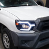 2012-2015 Toyota Tacoma Switchback Sequential LED Bar Projector Headlights (Matte Black Housing/Clear Lens)