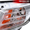 2006-2011 Honda Civic 4DR Sedan Factory Style Headlights w/ LED Strip (Chrome Housing/Clear Lens)