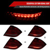 2001-2004 Mercedes Benz W203 C-Class Sequential Turn Signal LED Tail Lights (Chrome Housing/Red Smoke Lens)