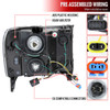 2007-2013 GMC Sierra 1500/2500/3500 LED Bar Factory Style Headlights (Matte Black Housing/Clear Lens)