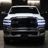 2019-2022 Dodge RAM 2500/3500/4500/5500 Switchback Sequential LED Turn Signal Projector Headlights (Jet Black Housing/Smoke Lens)