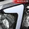 1999-2000 Honda Civic Coupe/Sedan LED Bar Factory Style Headlights (Matte Black Housing/Clear Lens)