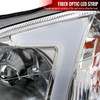 1999-2000 Honda Civic Coupe/Sedan LED Bar Factory Style Headlights (Chrome Housing/Clear Lens)