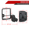 2020-2024 Chevrolet Silverado/GMC Sierra 2500HD/3500HD Power Adjustable, Heated, & Manual Extendable Black Towing Mirrors w/ Clear Lens LED Turn Signal & Clearance Lights