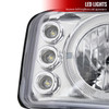 1999-2006 GMC Sierra/Yukon XL/SLT Dual Halo Projector Headlights & Bumper Lights (Chrome Housing/Clear Lens)