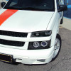 2004-2012 Chevrolet Colorado/GMC Canyon Dual Halo Projector Headlights with Corner Turn Signal Bumper Lights (Matte Black Housing/Clear Lens)