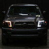 2005-2011 Toyota Tacoma LED Bar Projector Headlights w/ Sequential Turn Signal Lights (Matte Black Housing/Smoked Lens)