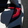 2017-2021 Honda Civic Hatchback Sequential Turn Signal LED Tail Lights (Black Housing/Smoke Lens)