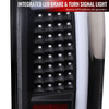 2004-2015 Nissan Titan LED Tail Lights with White LED Tube (Matte Black Housing/Clear Lens)