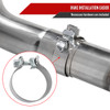 2015-2022 Subaru WRX STI 4" Quad Tip Stainless Steel Catback Exhaust System w/ Burnt Tip