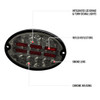 1997-2004 Chevrolet Corvette C5 4PC LED Tail Lights (Chrome Housing/Smoked Lens)