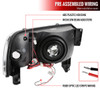 1994-2001 Dodge RAM 1500/ 1994-2002 RAM 2500/3500 Dual LED Bar Factory Style Headlights (Chrome Housing/Smoked Lens)