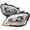 2009-2011 Mercedes Benz W164 ML-Class LED Sequetial Turn Signal Projector Headlights (Chrome Housing/Clear Lens)
