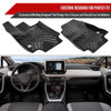 2019-2022 Toyota RAV4 3PC All Weather Black TPE Floor Mats