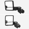 2019-2022 GMC Sierra 1500 Power Adjustable, Heated, & Manual Extendable Chrome Towing Mirrors w/ Clear Lens LED Turn Signal & Clearance Lights