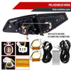 2008-2014 Subaru Impreza WRX Hatchback LED Sequential Tube Tail Lights (Glossy Black Housing/Clear Lens)