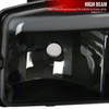 1999-2006 GMC Sierra Denali/2007 Sierra Classic Denali/2000-2006 Yukon/XL Denali Factory Style Headlights with LED Sequential Turn Signal Bumper Lights (Matte Black Housing/Smoke Lens)