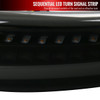 1999-2006 GMC Sierra Denali/2007 Sierra Classic Denali/2000-2006 Yukon/XL Denali Factory Style Headlights with LED Sequential Turn Signal Bumper Lights (Matte Black Housing/Smoke Lens)