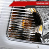 2001-2011 Ford Ranger LED Bar Factory Style Headlights w/Amber Corner Lamp (Chrome Housing/Clear Lens)