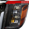 2005-2006 Toyota Tundra/2005-2007 Sequoia LED Bar Factory Style Headlights w/Corner Lamps and Amber Reflector (Matte Black Housing/Clear Lens)