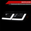 2000-2005 Chevrolet Impala LED Bar Factory Style Headlights  (Matte Black Housing/Smoke Lens)