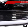 1999-2004 Ford F-250/F-350/F-450/F-550 /2000-2004 Ford Excursion LED Bar Projector Headlights (Jet Black Housing/Clear Lens)