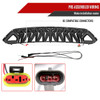 2018-2023 Ford Mustang Shark Style Hood Grille w/ 3D Smoked Lens LED Turn Signal Lights