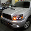 2005-2011 Toyota Tacoma Dual Halo Projector Headlights (Matte Black Housing/Clear Lens)