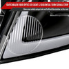 2006-2013 Chevrolet Impala/2014-2016 Impala Limited/2006-2007 Monte Carlo Switchback Sequential Signal LED Bar Factory Style Headlights (Matte Black Housing/Clear Lens)