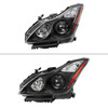 2008-2013 Infiniti G37/2014-2015 Q60 2 Door Coupe/Convertible Factory Style Projector Headlights (Matte Black Housing/Clear Lens)