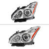 2008-2013 Infiniti G37/2014-2015 Q60 2 Door Coupe/Convertible Factory Style Projector Headlights (Chrome Housing/Clear Lens)