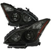 2008-2013 Infiniti G37/2014-2015 Q60 2 Door Coupe/Convertible Factory Style Projector Headlights (Matte Black Housing/Smoked Lens)