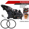 2008-2013 Infiniti G37/2014-2015 Q60 Coupe/Convertible Sequential Switchback LED Turn Signal Projector Headlights (Matte Black Housing/Smoked Lens)