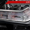 2014-2016 Nissan Rogue LED Strip Factory Style Passenger/Right Side Headlight (Matte Black Housing/Clear Lens)