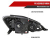 2006-2010 Toyota Sienna Factory Style Headlights w/ Amber Reflector (Matte Black Housing/Clear Lens)