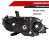 2011-2020 Toyota Sienna Projector Headlights (Matte Black Housing/Clear Lens)