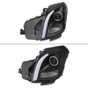 2003-2007 Cadillac CTS Halo Switchback Sequential LED Turn Signal Projector Headlights (Matte Black Housing/Clear Lens)