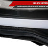 2005-2011 Toyota Tacoma LED Bar Projector Headlights (Matte Black Housing/Clear Lens)