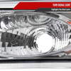 1999-2002 Chevrolet Silverado/ 2000-2006 Tahoe/Suburban Factory Style Headlights w/ Bumper Light Assembly (Chrome Housing/Clear Lens)