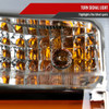 2008-2010 Ford F-250/F-350/F-450/F-550 Super Duty Projector Headlights w/ LED Sequential Turn Signal (Chrome Housing/Clear Lens)