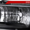 1999-2002 Chevrolet Silverado/ 2000-2006 Tahoe/Suburban Factory Style Headlights w/ Bumper Light Assembly (Matte Black Housing/Clear Lens)
