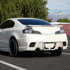 2003-2007 Infiniti G35 Coupe White LED Halo Sequential Signal Tail Lights (Matte Black Housing/Clear Lens)