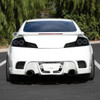 2003-2007 Infiniti G35 Coupe White LED Halo Sequential Signal Tail Lights (Matte Black Housing/Smoke Lens)