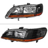 1998-2002 Honda Accord 2/4 Door Factory Style Headlights (Matte Black Housing/Clear Lens)