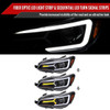 2015-2021 Subaru Impreza WRX STI LED Bar Sequential Turn Signal (Glossy Black Housing/Clear Lens)