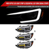 2015-2021 Subaru Impreza WRX/STI LED Bar Sequential Turn Signal (Matte Black Housing/Clear Lens)