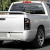 2002-2006 Dodge RAM 1500/2500/3500 White LED Bar Tail Lights (Matte Black Housing/Smoke Lens)