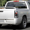 2002-2006 Dodge RAM 1500/2500/3500 White LED Bar Tail Lights (Matte Black Housing/Clear Lens)